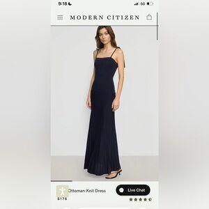 NWT Modern Citizen Navy Maxi Dress XL